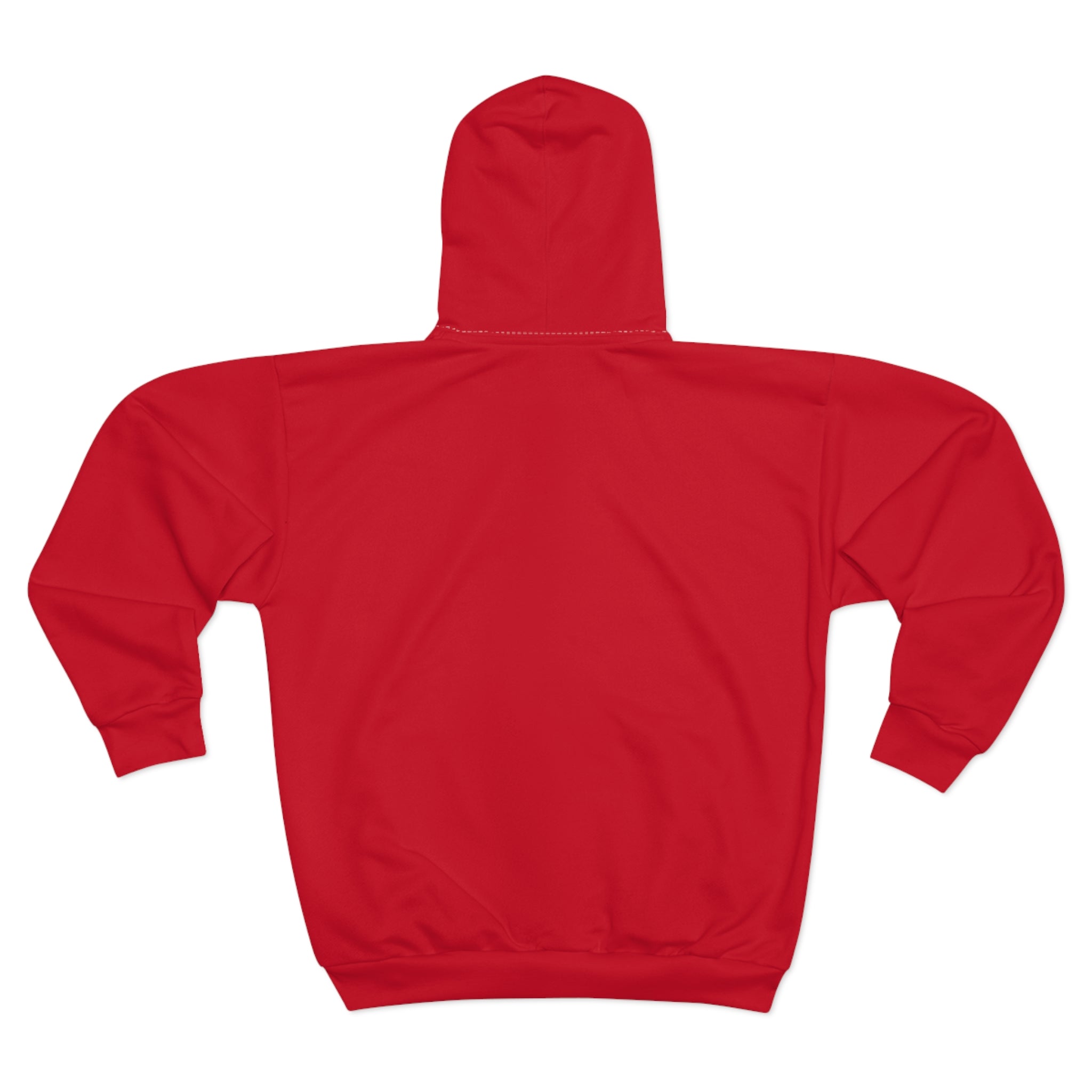 Red Graphic Zip Hoodie — 'Gotta Get It' Character & 007 Streetwear