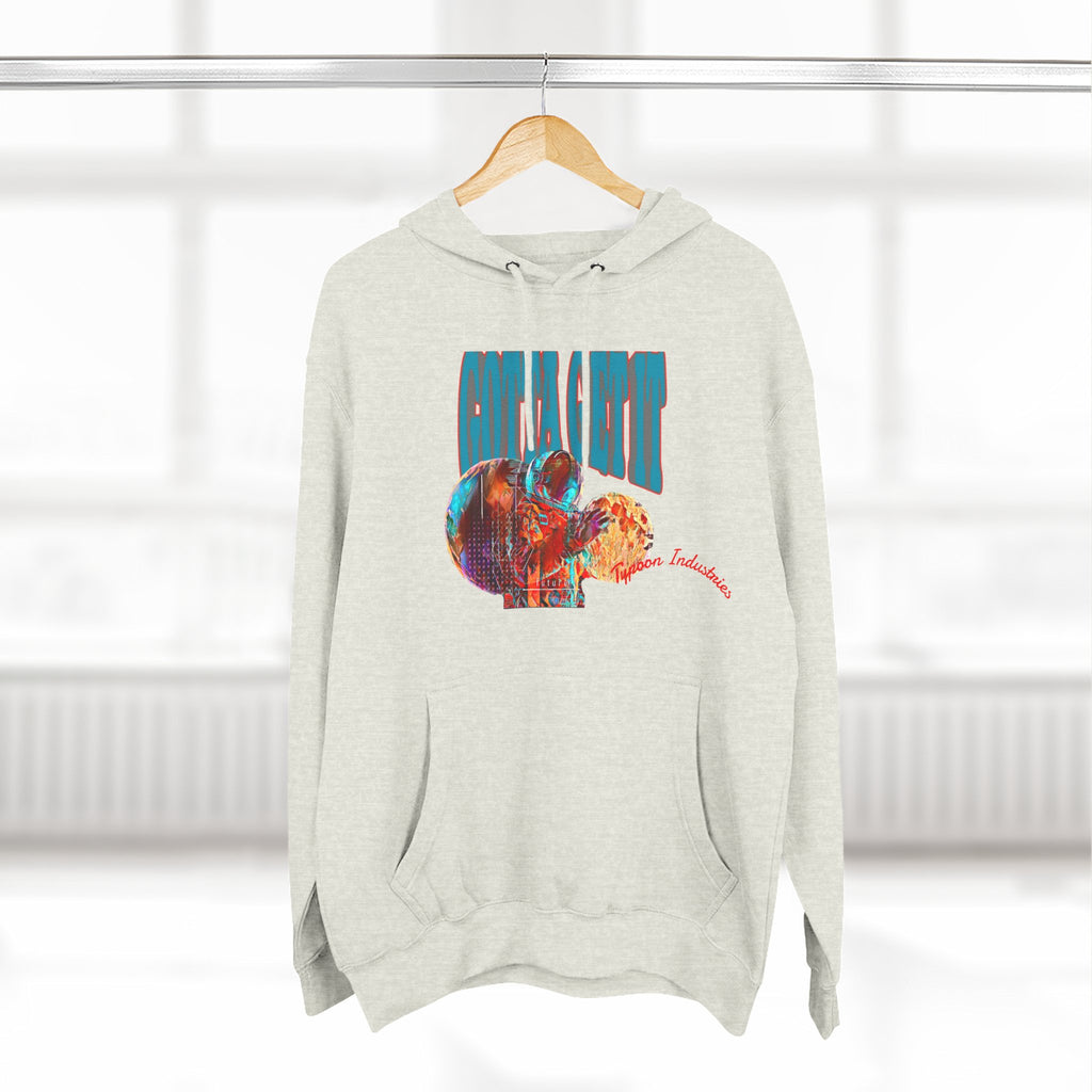 Three-Panel Fleece Hoodie