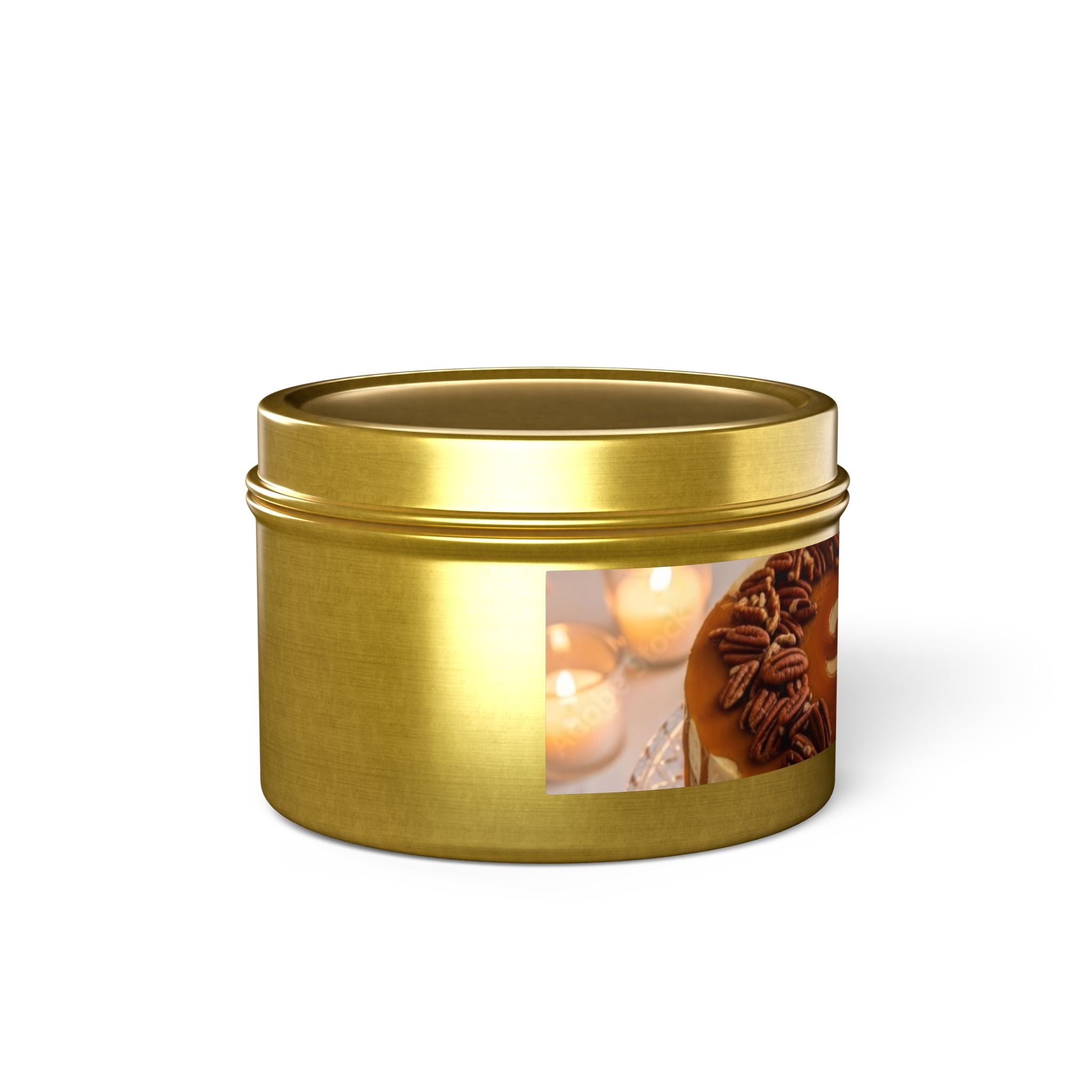 Caramel Latte Tin Candle — Cozy Dessert Scented Candle for Home & Gifts