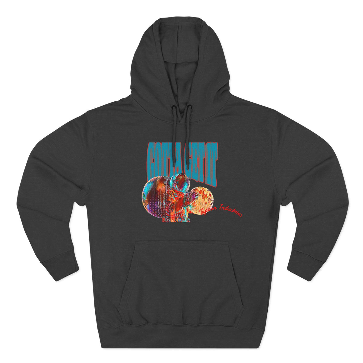 Three-Panel Fleece Hoodie