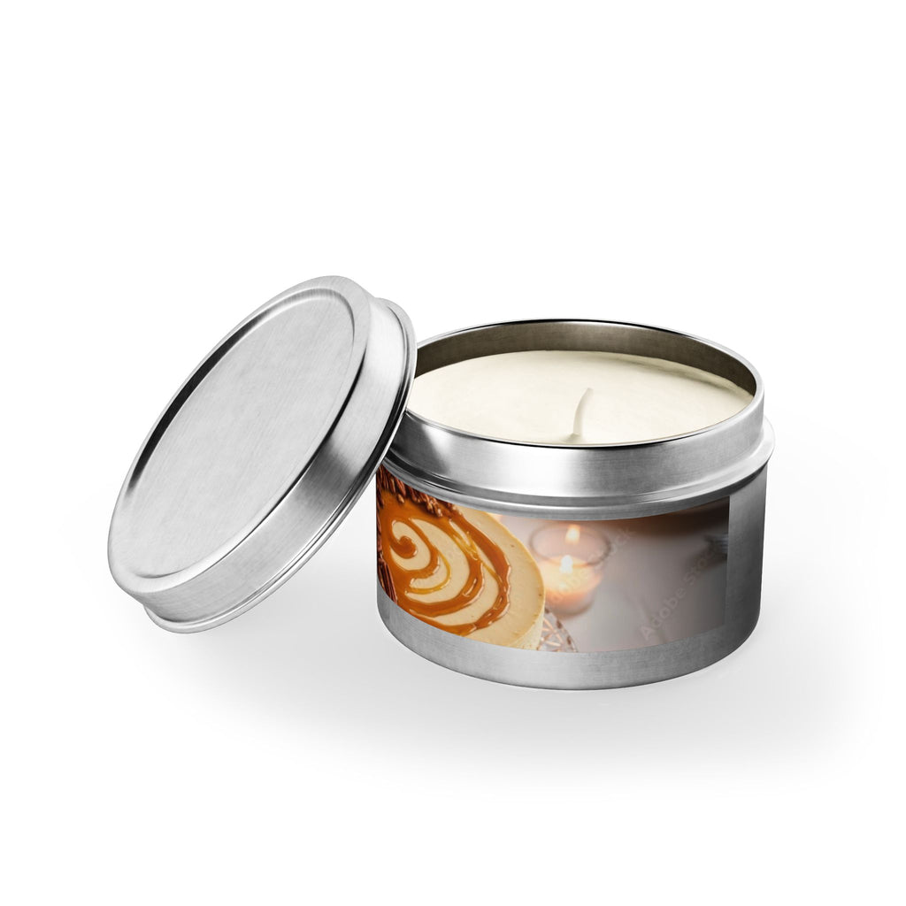 Caramel Latte Tin Candle — Cozy Dessert Scented Candle for Home & Gifts