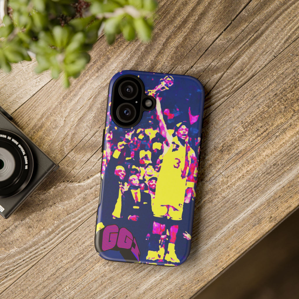Phone Case — Neon Basketball Player Crowd Design