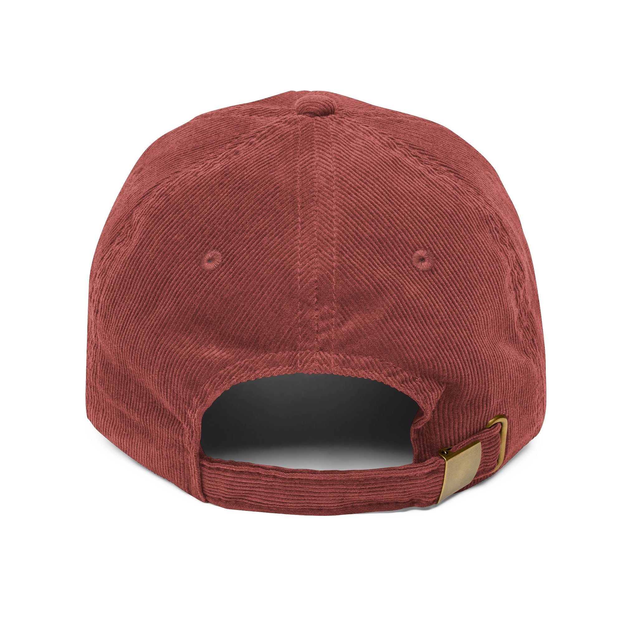 Corduroy Embroidered Cap — Vintage 'ICONIC' Multi-Color Lettering
