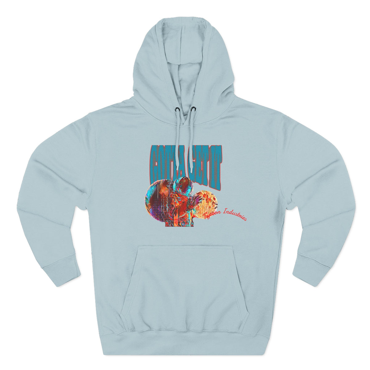 Three-Panel Fleece Hoodie