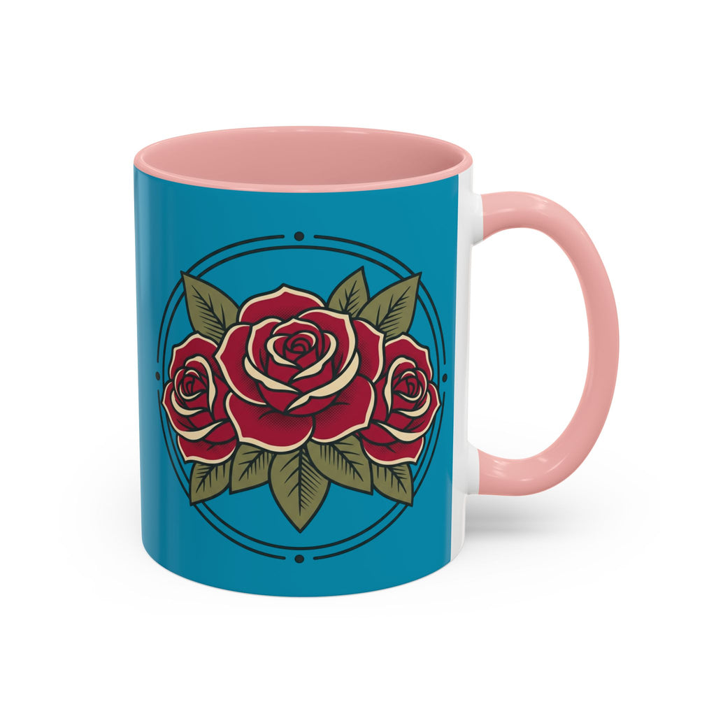 Best Mom Coffee Mug — Rose Accent Floral Mother's Day Gift (11/15oz)