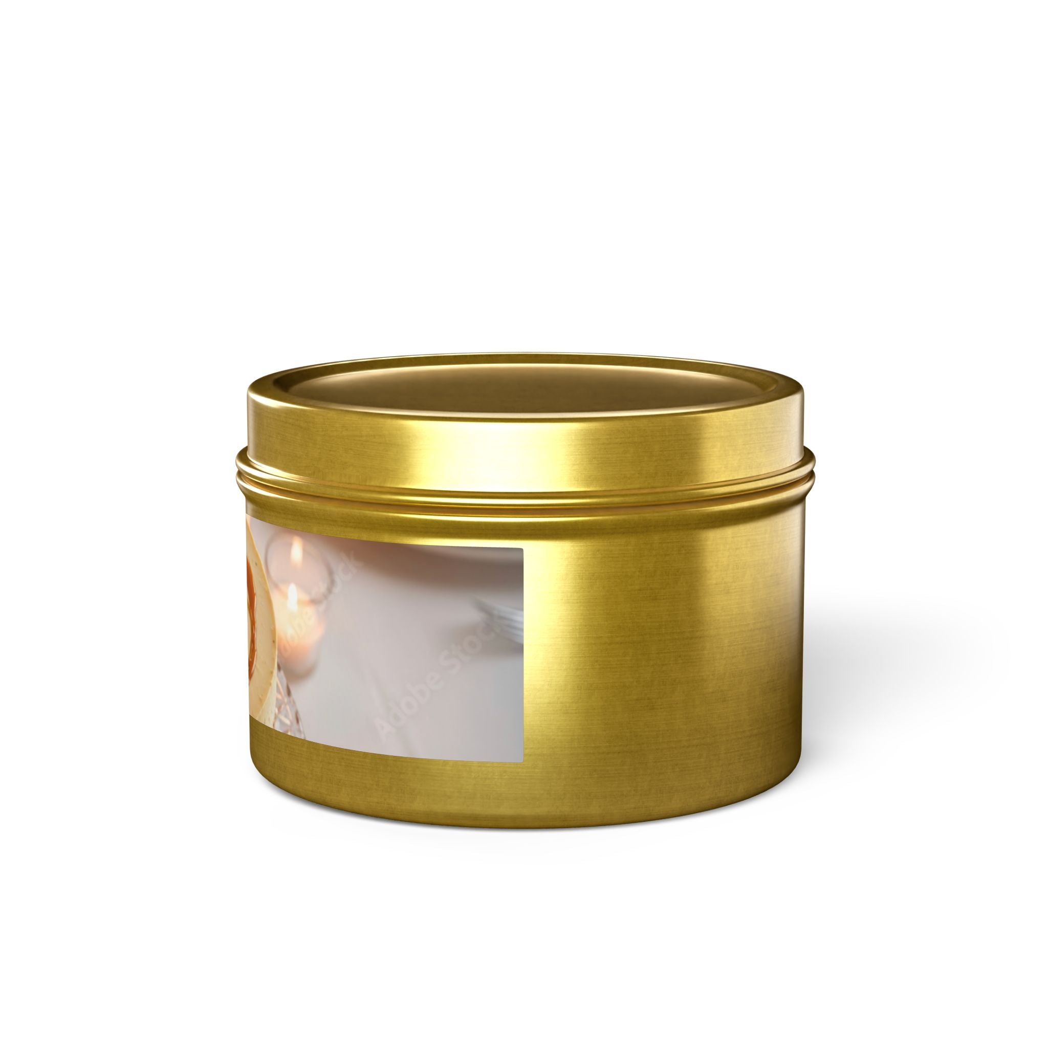 Caramel Latte Tin Candle — Cozy Dessert Scented Candle for Home & Gifts