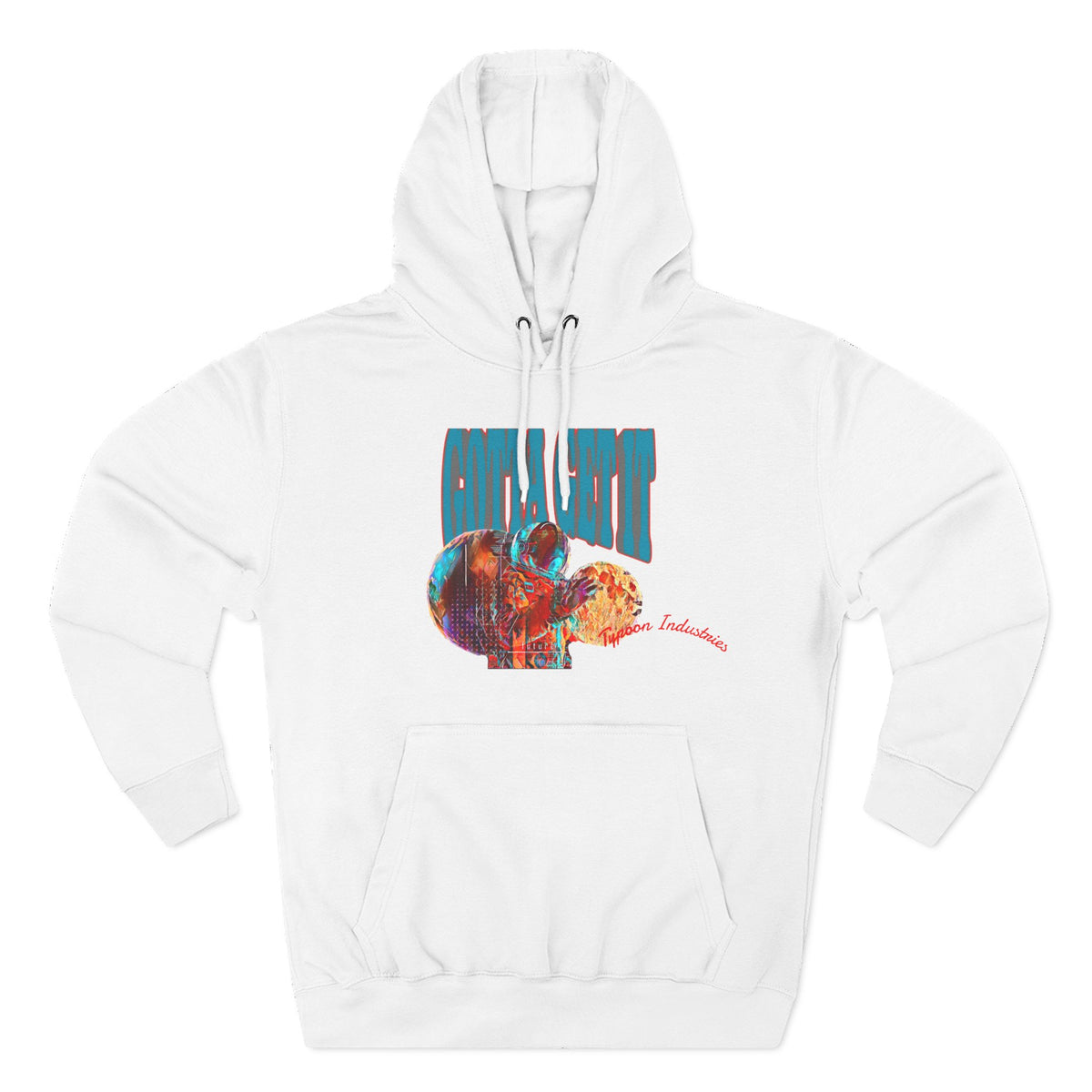 Three-Panel Fleece Hoodie