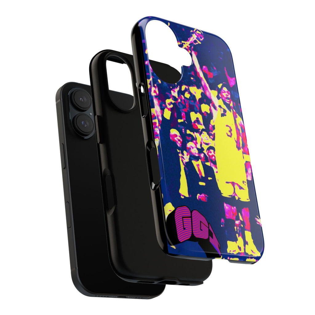 Phone Case — Neon Basketball Player Crowd Design