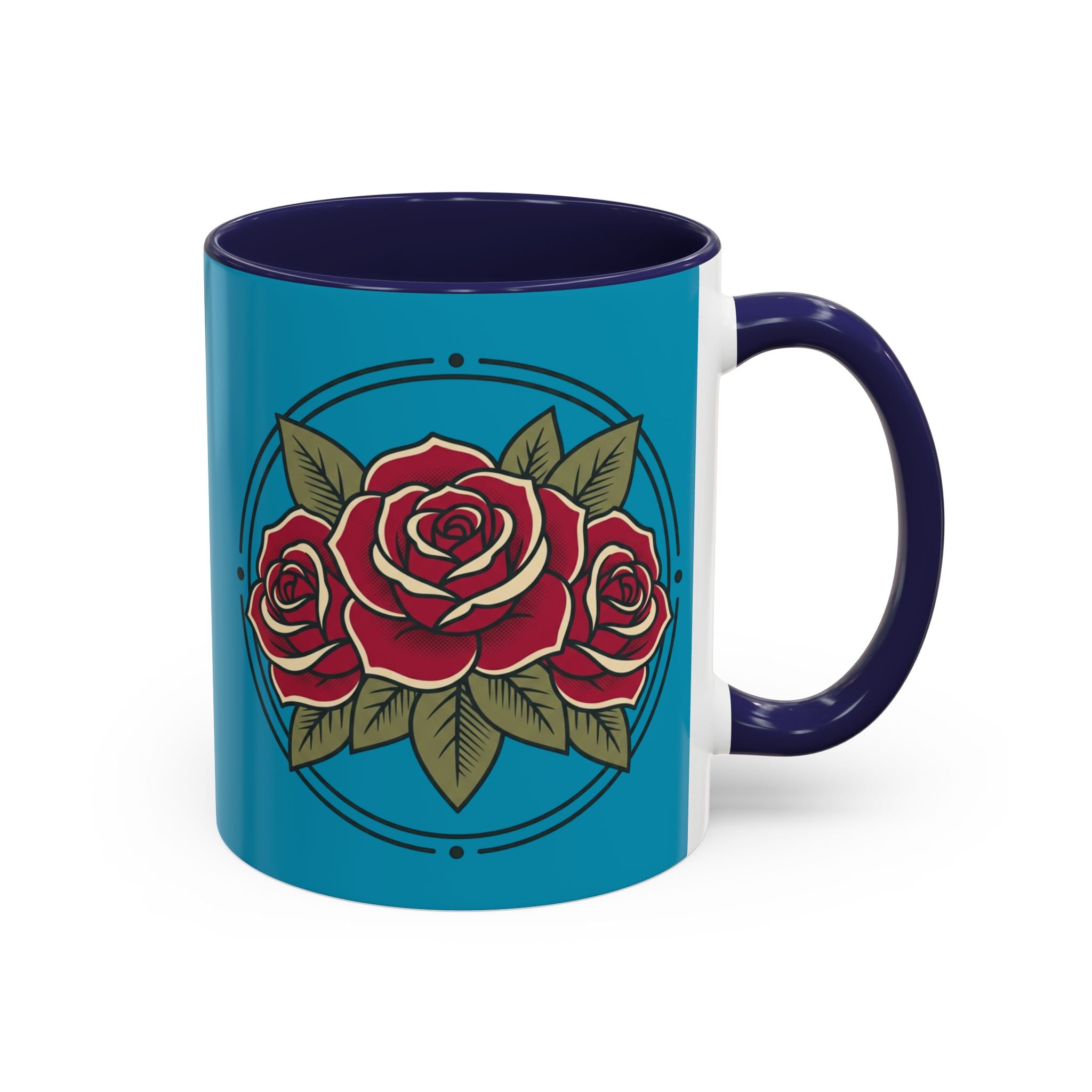 Best Mom Coffee Mug — Rose Accent Floral Mother's Day Gift (11/15oz)