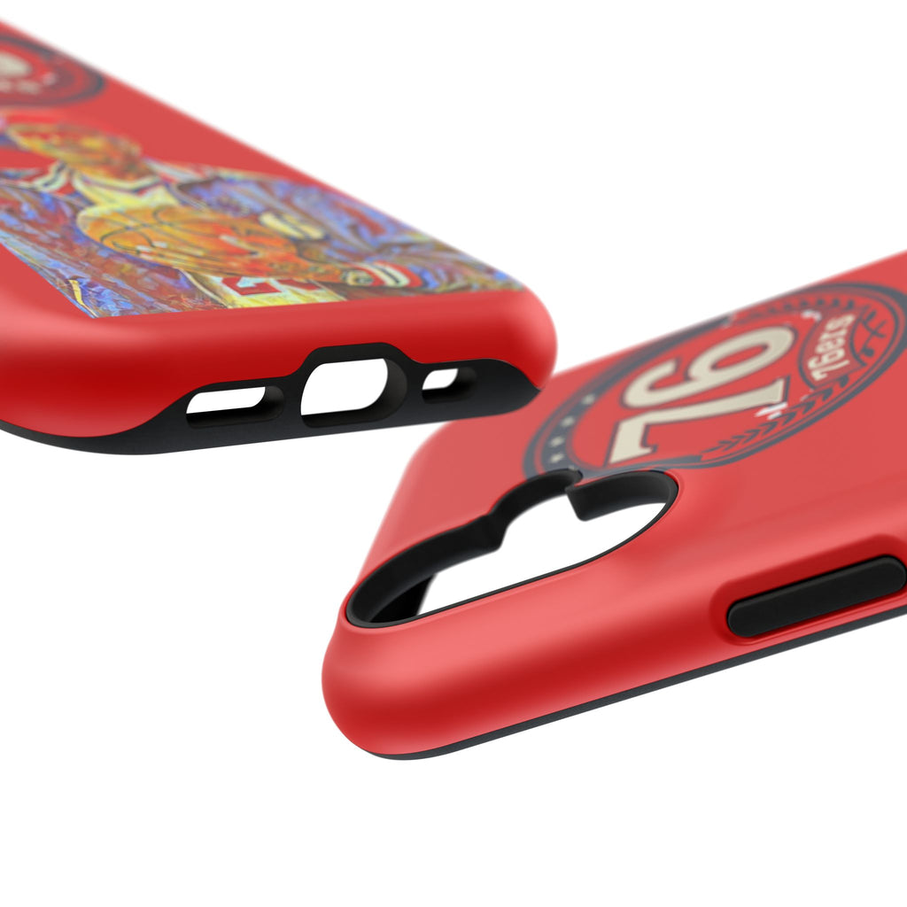 76ers Basketball Player Art Impact-Resistant Phone Case