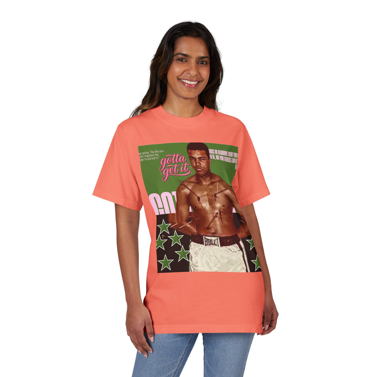 Vintage Boxer Graphic T-Shirt – Retro Athletic Male Illustration