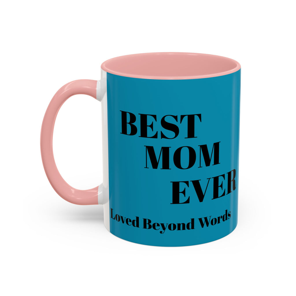 Best Mom Coffee Mug — Rose Accent Floral Mother's Day Gift (11/15oz)