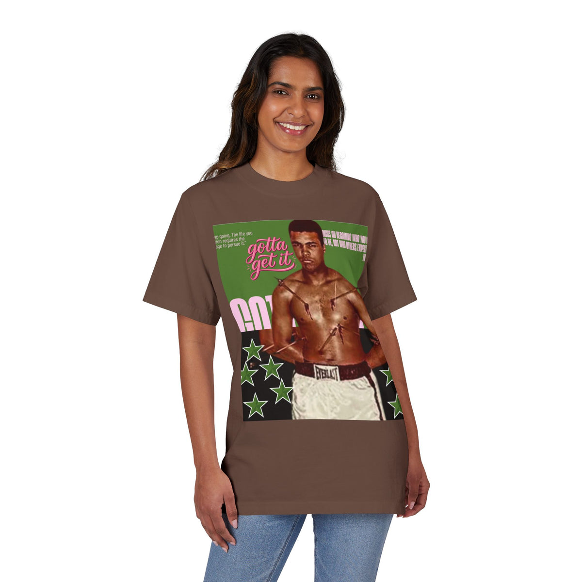 Vintage Boxer Graphic T-Shirt – Retro Athletic Male Illustration