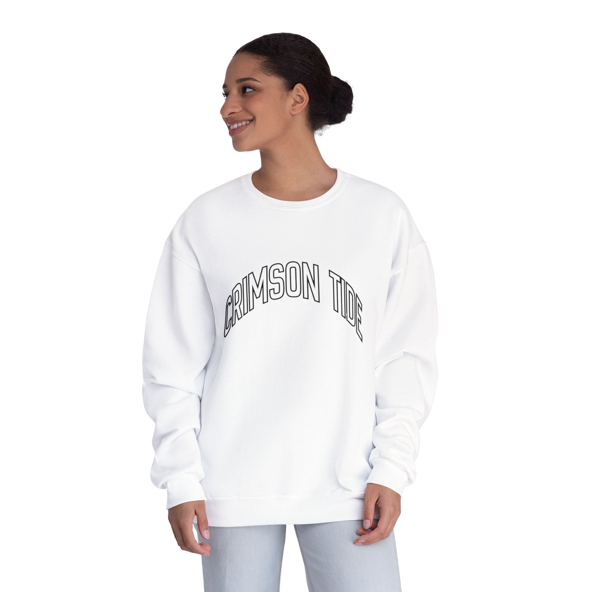 Classic White Crewneck Sweatshirt — Comfortable Everyday Pullover