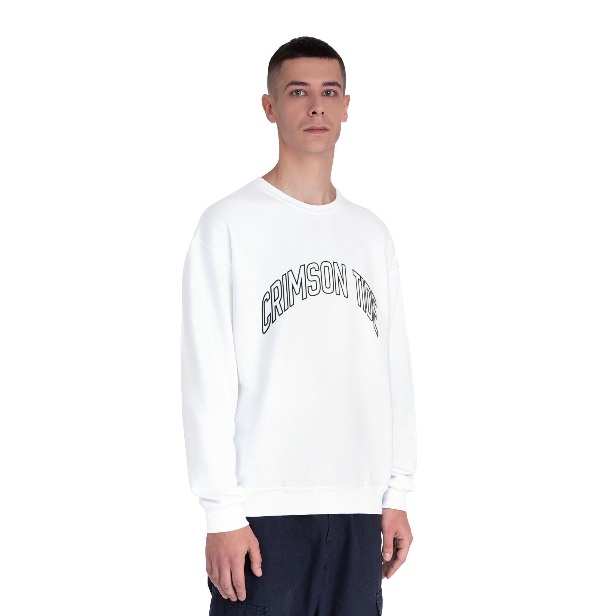 Classic White Crewneck Sweatshirt — Comfortable Everyday Pullover