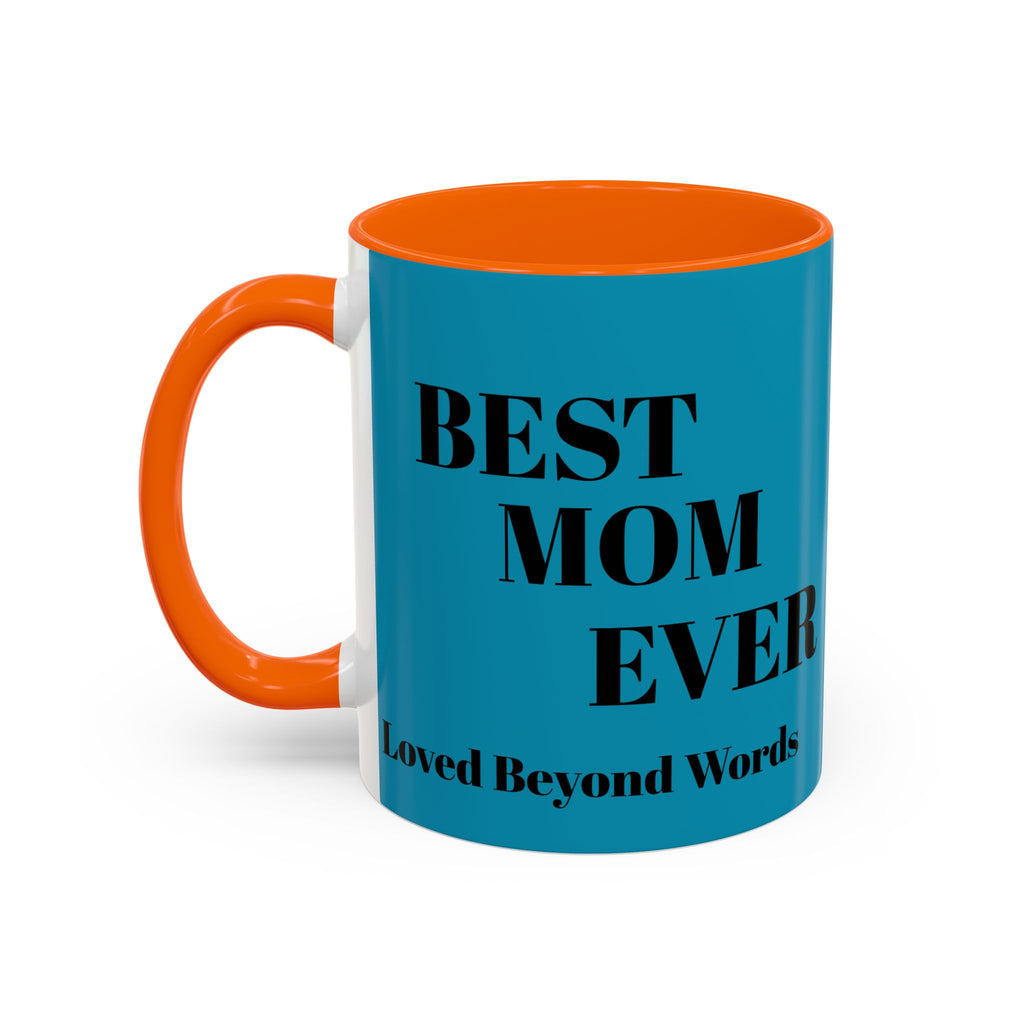 Best Mom Coffee Mug — Rose Accent Floral Mother's Day Gift (11/15oz)