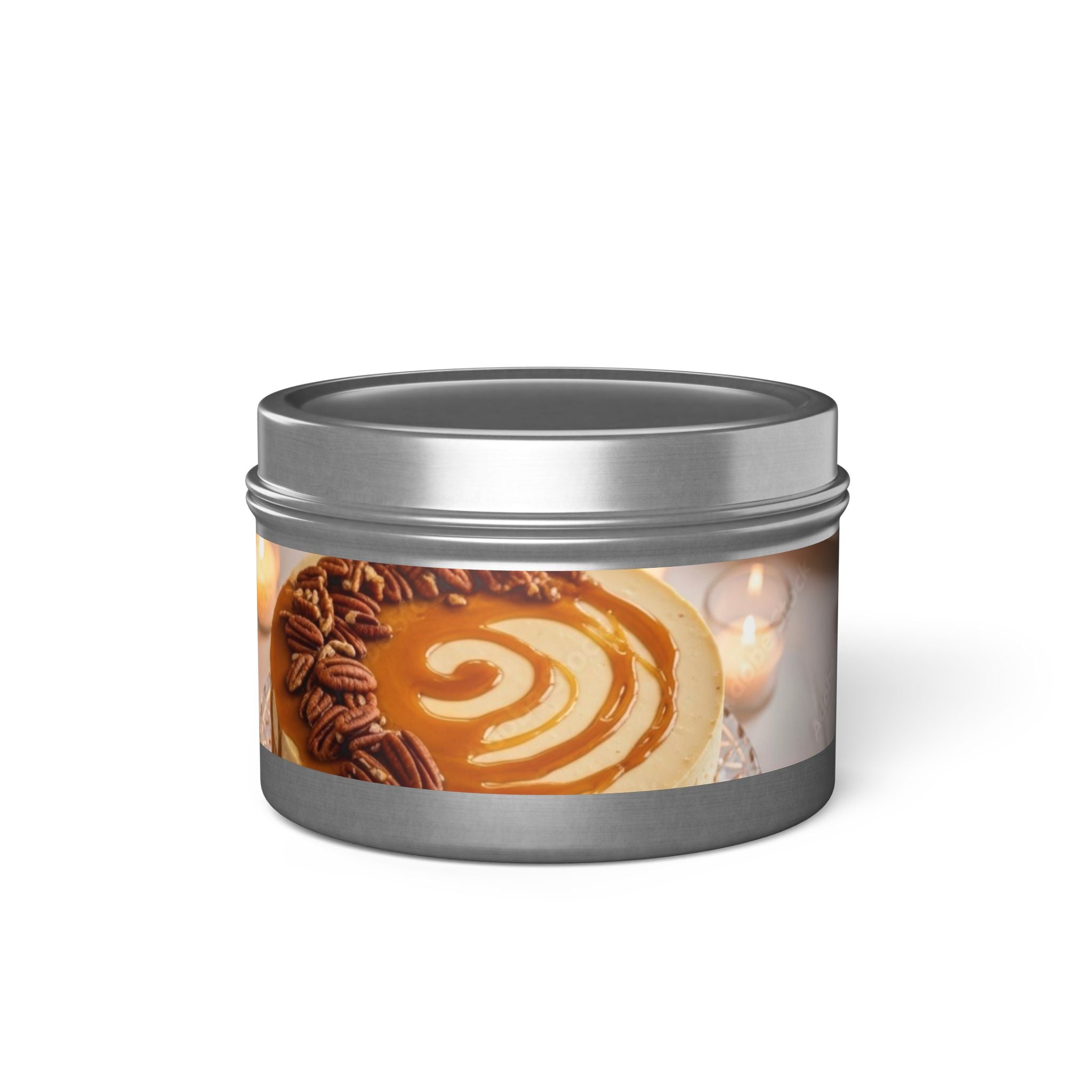 Caramel Latte Tin Candle — Cozy Dessert Scented Candle for Home & Gifts