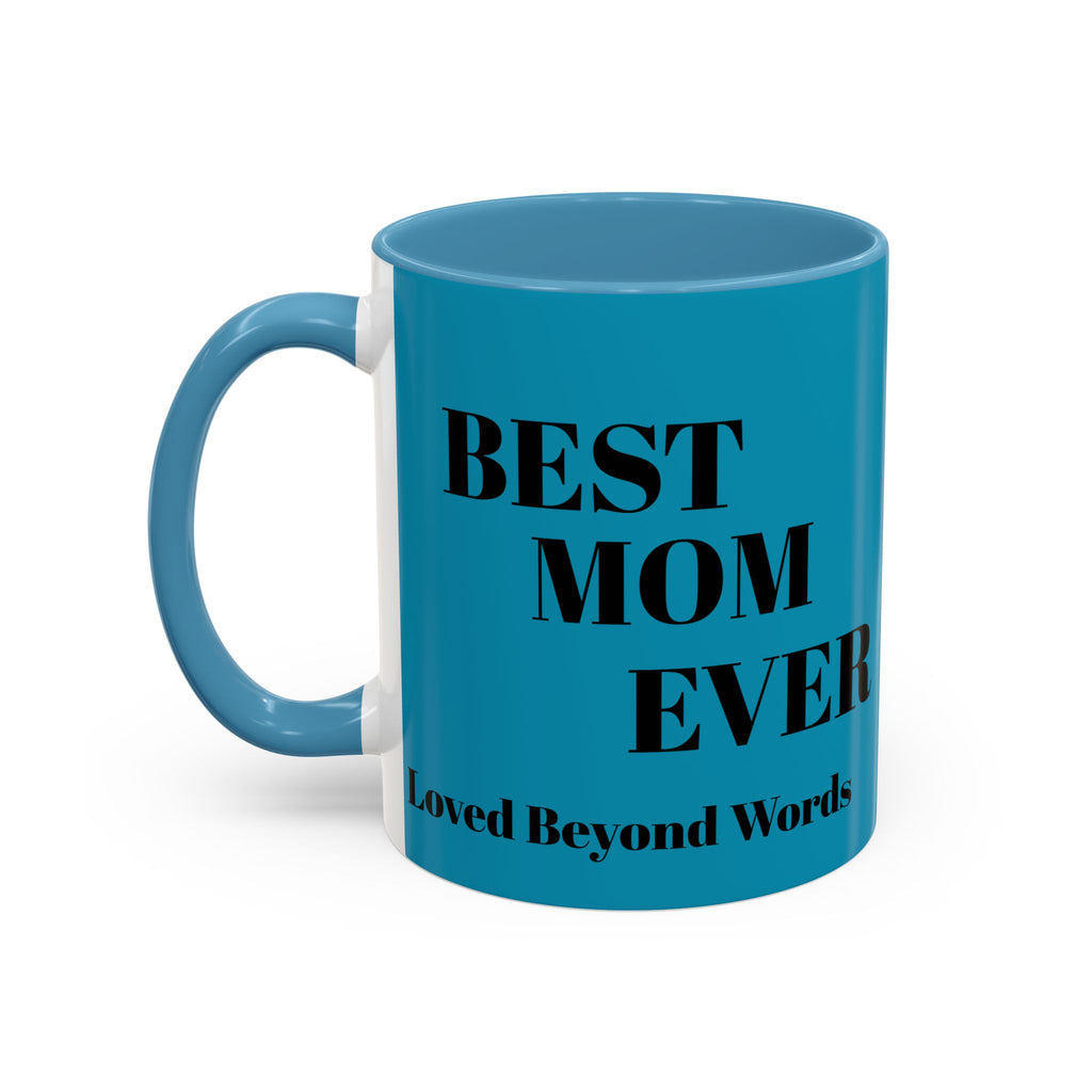 Best Mom Coffee Mug — Rose Accent Floral Mother's Day Gift (11/15oz)