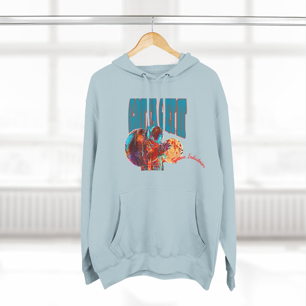Three-Panel Fleece Hoodie