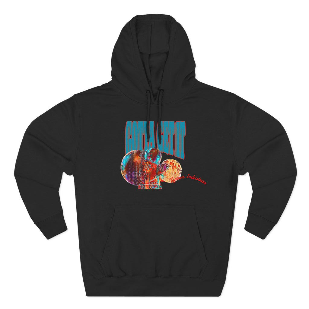Three-Panel Fleece Hoodie