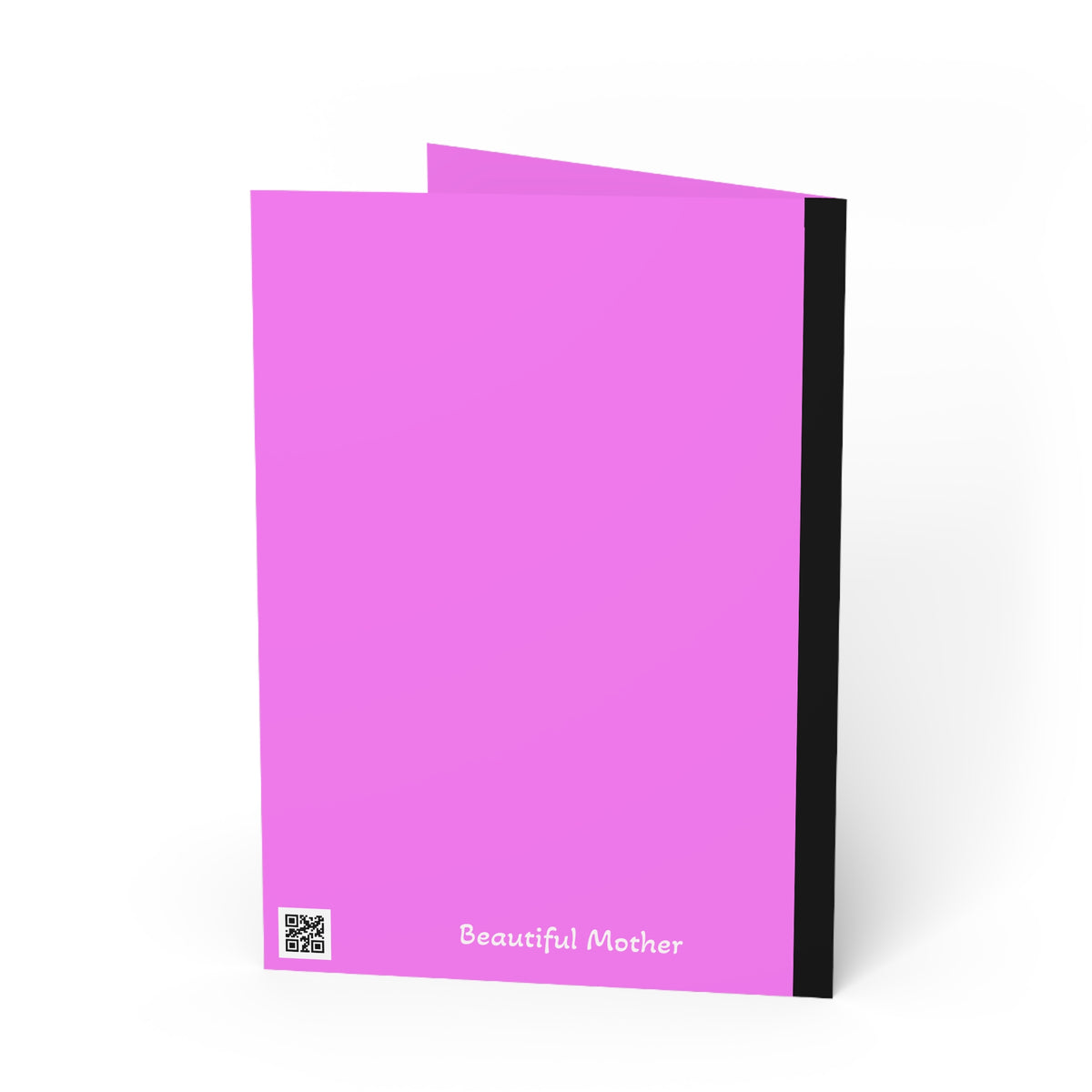 Happy Mothers Day Greeting Card — Pink Joyful Gospel Style Card (Beautiful Mother Inside)