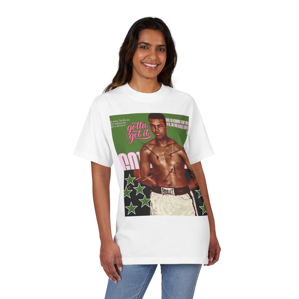 Vintage Boxer Graphic T-Shirt – Retro Athletic Male Illustration