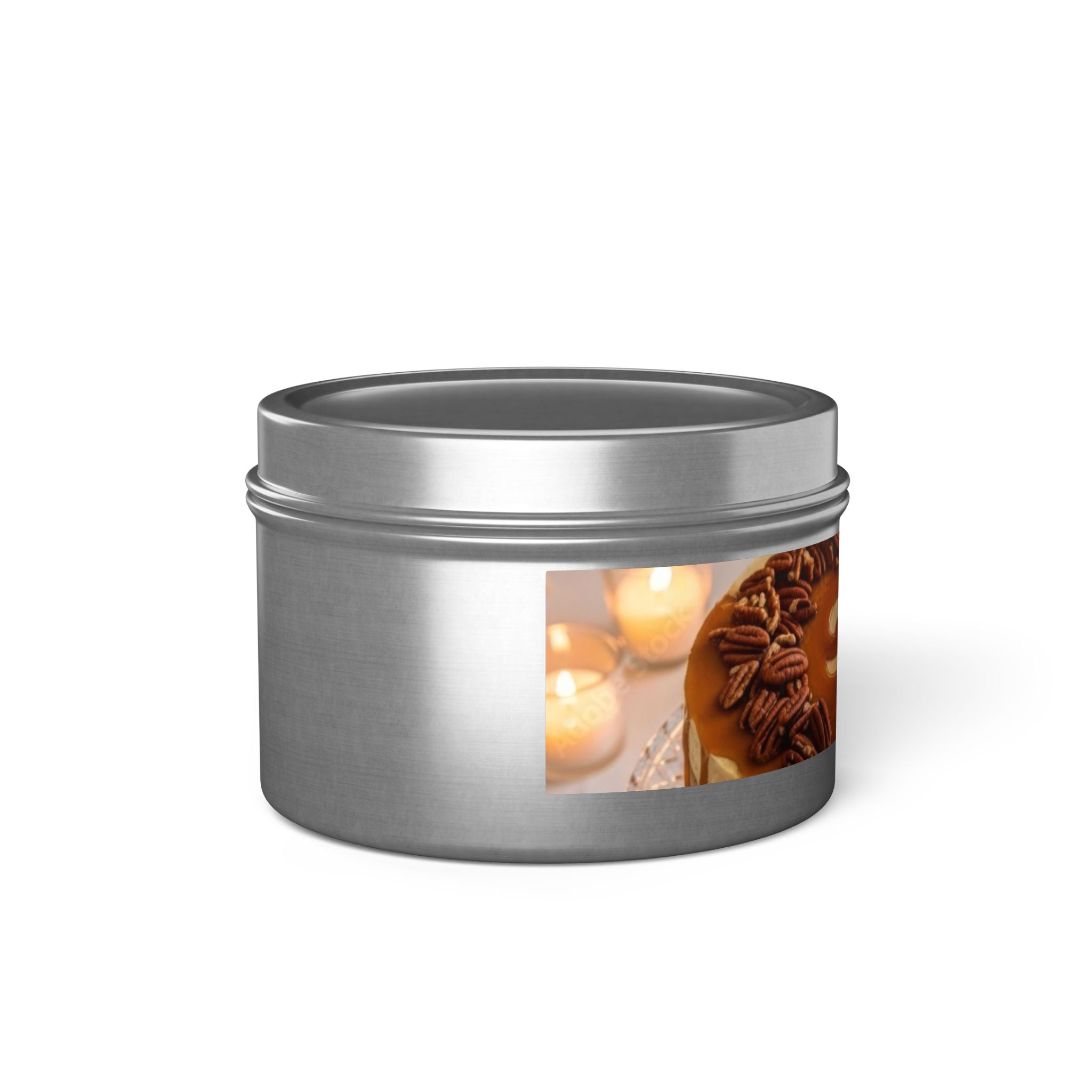 Caramel Latte Tin Candle — Cozy Dessert Scented Candle for Home & Gifts