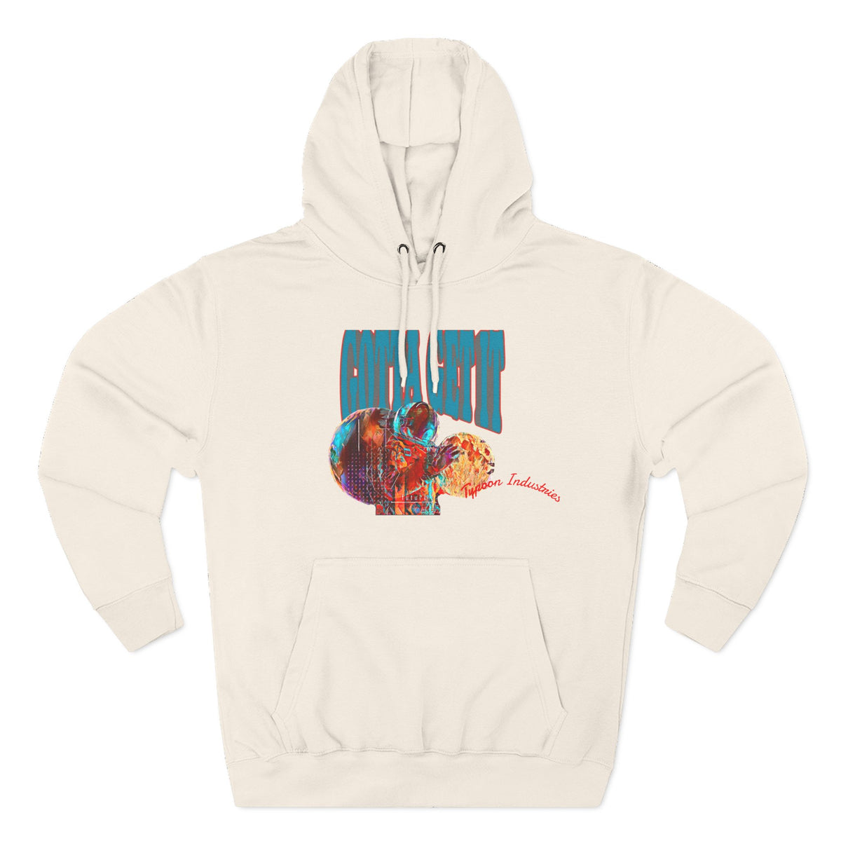 Three-Panel Fleece Hoodie