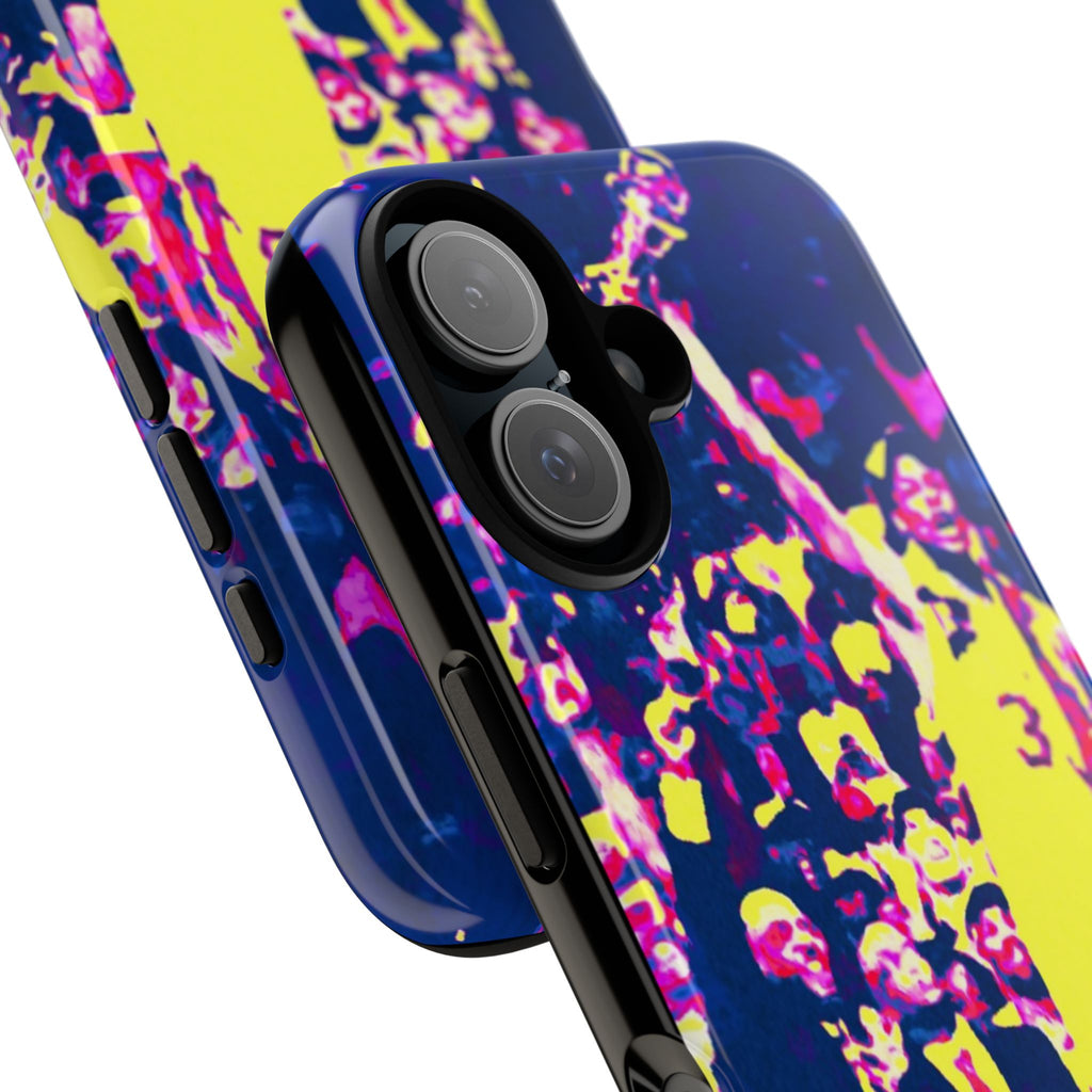 Phone Case — Neon Basketball Player Crowd Design
