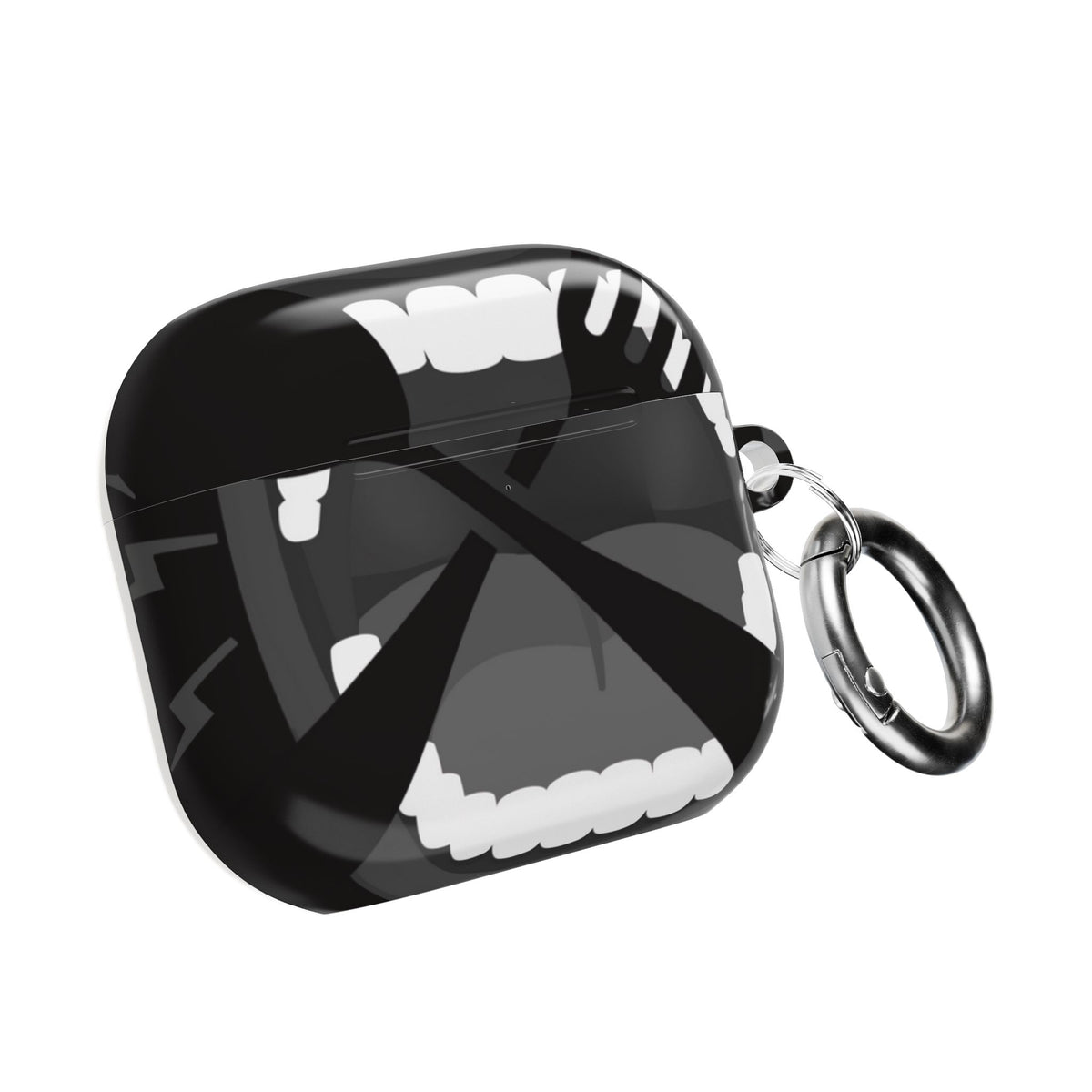 Skull Bite AirPod Case – Gothic Black Protective Cover