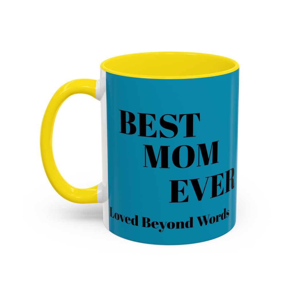 Best Mom Coffee Mug — Rose Accent Floral Mother's Day Gift (11/15oz)